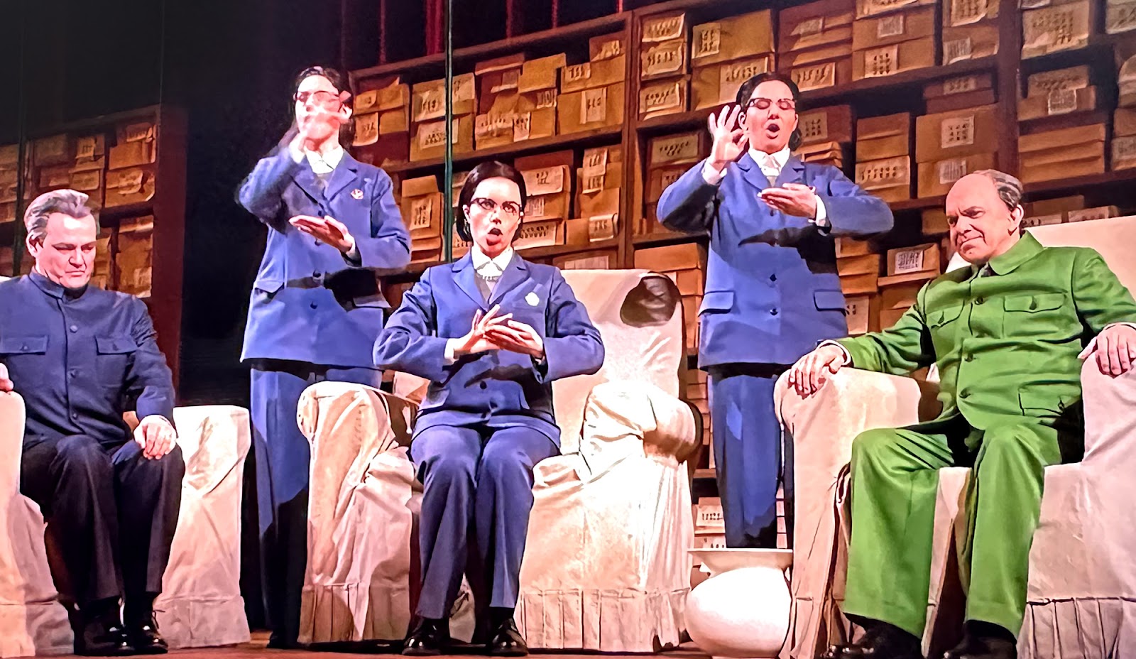 Richard Brubaker as Mao Tse-Tung in the opera 'Nixon In China' 